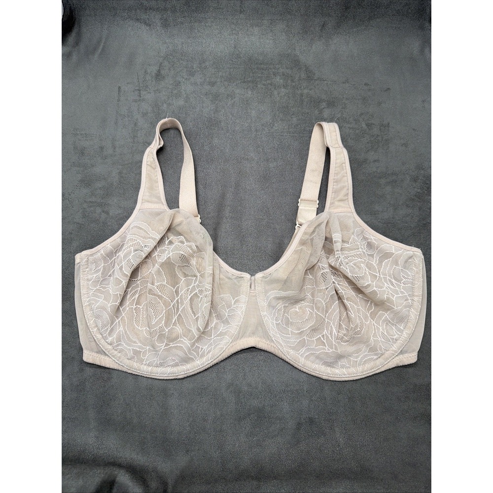Wacoal Womens Stark Beauty Underwire Bra Beige 855225 Size 40DDD